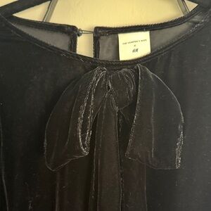 Vampire’s Wife for H&M Black Velvet Long Sleeve Swing Dress